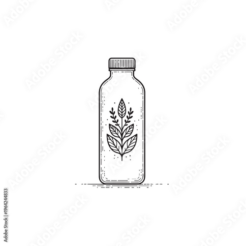 an herbal drink bottle