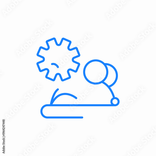mouse virus icon sign vector