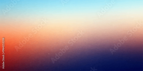 Abstract colorful grunge background with rays of light reflecting over a 3d blue ocean wave under a sunset sky horizon nature landscape illustration