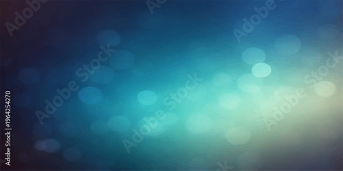 An abstract blue background featuring a bright bokeh design with shiny glowing circles and a blurred winter light effect for a decorative vector wallpaper