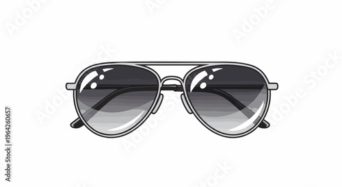 Aviator-style sunglasses with gradient lenses and a thin metal frame