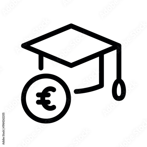 Education Loan and Scholarship Outline Concept