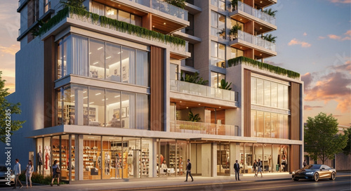 Modern Office Building Exterior Design.