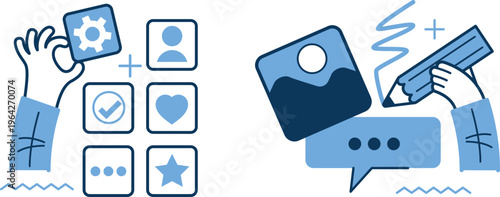 Digital interaction and social media engagement through mobile devices