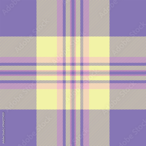 Open pattern plaid fabric, continuity check texture tartan. Business textile seamless background vector in indigo and lime colors.