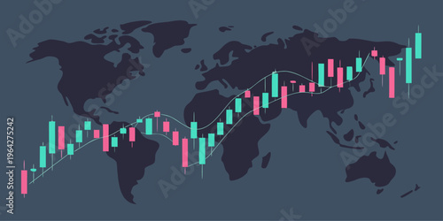 Professional finance concept with stock market graph, upward trend arrow and glowing analytics dashboard.