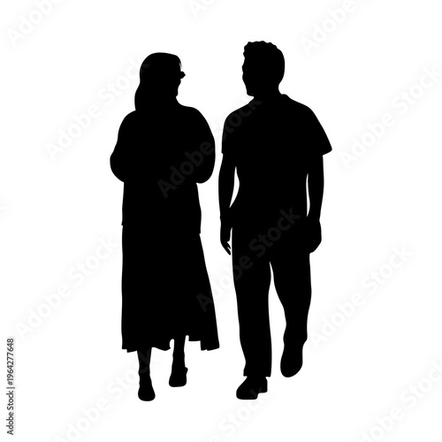 Man and woman silhouette vector transparent. silhouette of a couple
