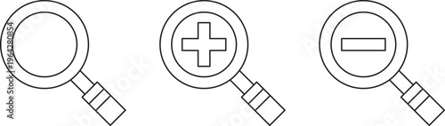 search icon . magnifying glass,search,icon,inspection,find,look,zoom,discovery,interface,symbol,element,tool,minimalist,object,graphic,simple,web,navigation,black-and-white,mark,outline,round,white ba