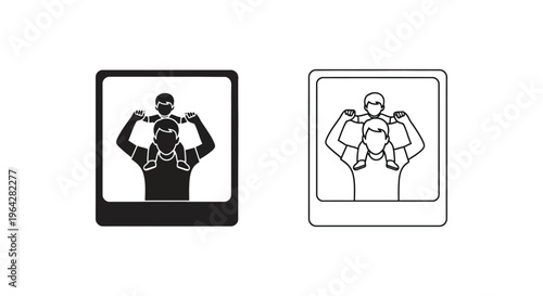 Flexing muscles comparison Vector