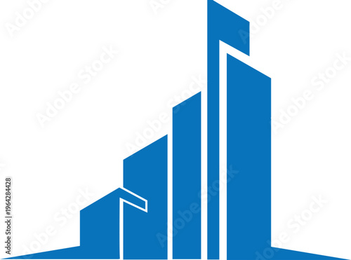 business graph with arrow