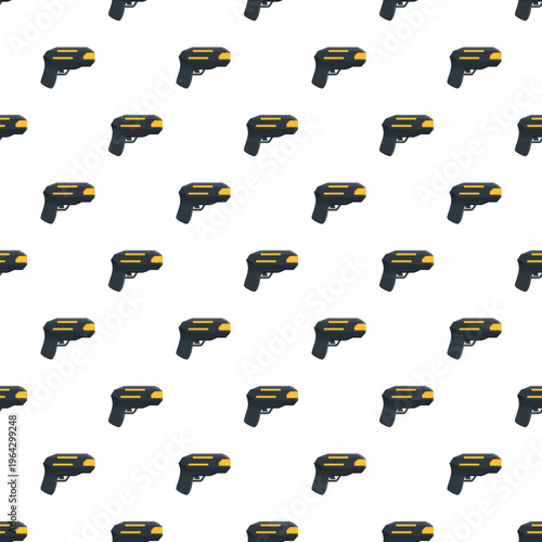 Electroshock weapons forming a repeating pattern, representing security and self defense