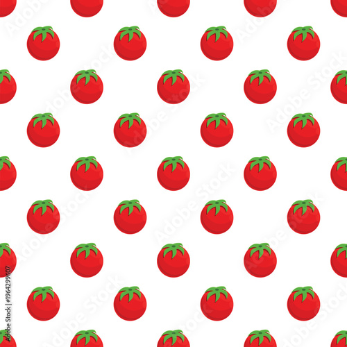 Tomatoes creating a vibrant endless pattern, representing healthy food and fresh vegetables