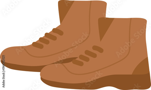 Hiking boots illustration