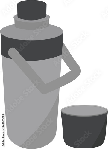Thermos bottle illustration