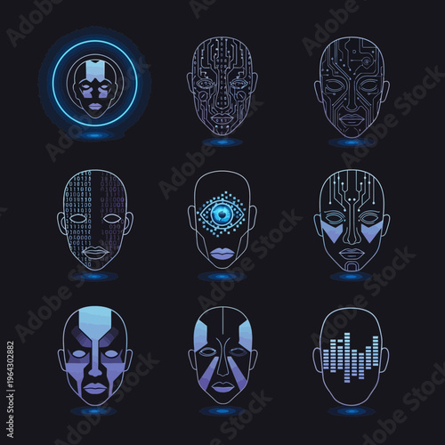 Versatile collection of video playback and editing glyph icons, illustrating essential multimedia control actions for modern digital interfaces and enhanced user experience designs