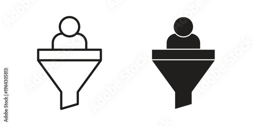 Lead conversion icon set, logo vector eps10