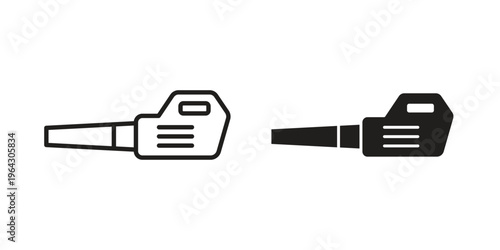 Leaf blower icon set, logo vector eps10