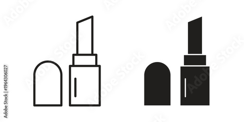 Lipstick icon set, logo vector eps10