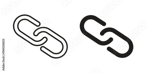 Link icon set, logo vector eps10