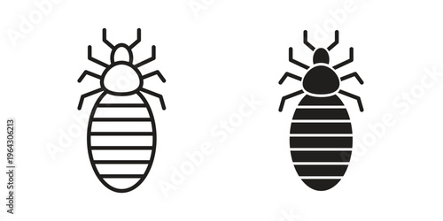 Louse icon set, logo vector eps10