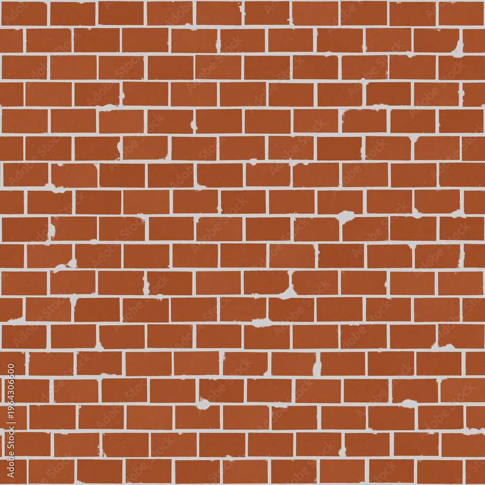 Naklejka premium Brick seamless wall 4k PBR, wallpaper, background, backdrop, Texture for Architectural 3D rendering