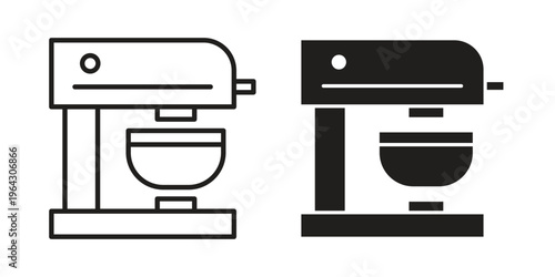 Mixer icon set, logo vector eps10