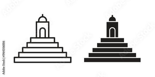 Minbar icon set, logo vector eps10