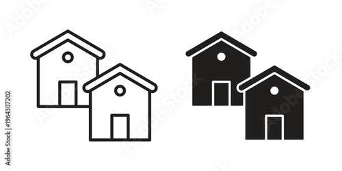 Neighborhood icon set, logo vector eps10