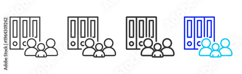 Family Policy Set Collection Outline Style For Insurance With Multiple Thickness Variations Clean Modern Editable Vector Icon Pack For UI UX Web App Design