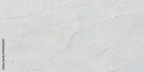 Foto Grainy White Plaster Wall Texture with Cracks and Brush Strokes – Minimalist Abs