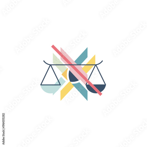 Abstract Representation of Imbalance and Conflict with Scales.