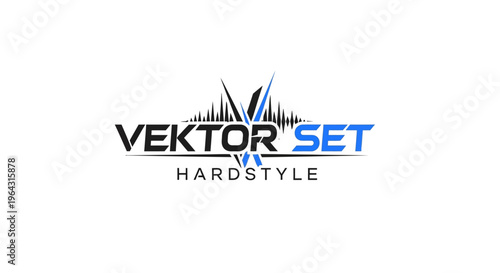Vektor Set Hardstyle Music Logo Design.