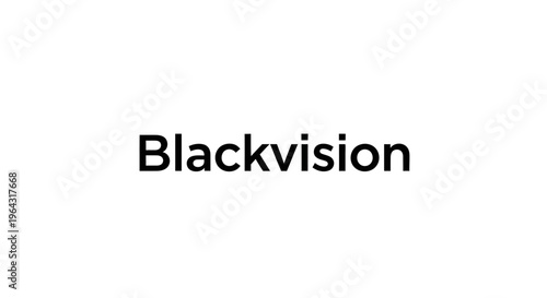 Blackvision Text Logo Design.