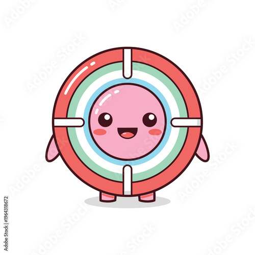 Cute cartoon character life preserver toy.