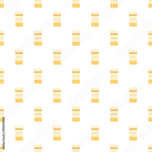 Antidepressant medication bottles repeating as a seamless pattern