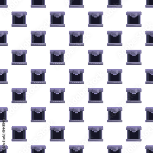 Repeating 3d printer unit pattern symbolizing manufacturing, technology, and digital fabrication