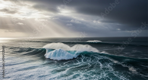 Ocean Wave Stormy Weather Sea.