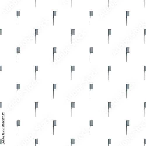 Obraz na płótnie Hairbrush pattern repeating as a seamless tile on a white background