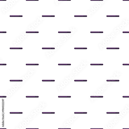 Stylized purple flutes or music bars creating a repeating pattern on white