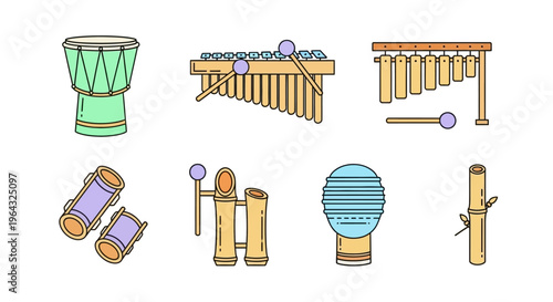 Musical instruments for kids to play.