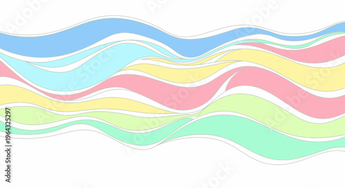 Colorful wavy lines pattern design.