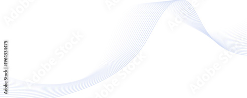 Abstract blue purple gradient flowing wave lines on white background. Modern colorful wavy lines pattern design element. Suit for poster, website, banner, presentation, cover, brochure, flyer, header