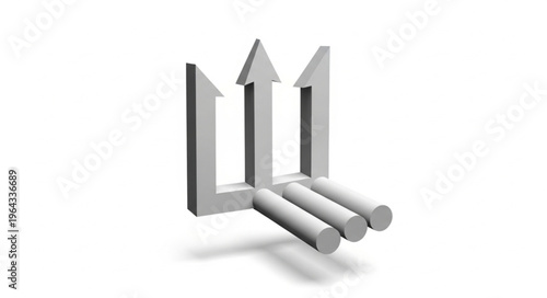 Steel Industrial Arrow Structure.