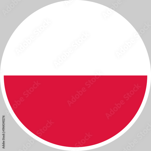 Poland National Flag Vector Illustration in Circle Shape, High Quality Design Free Download Poland National Flag Vector Illustration in Circle Shape, High Quality Design - GFXLoad