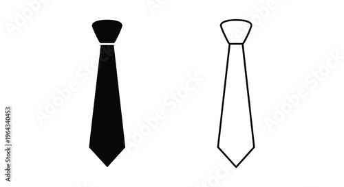 Ties black white Vector