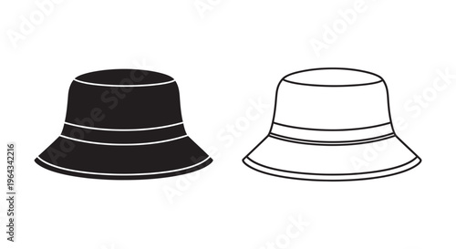Bucket hats for fashion and protection Vector
