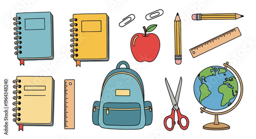School supplies and education tools.