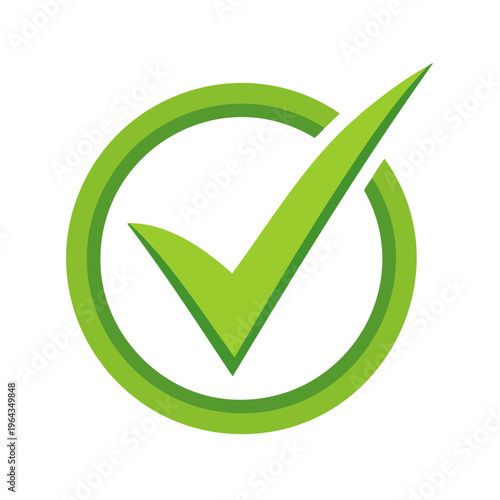 Free Download Green Check Mark Inside a Circle Symbol of Approval and Confirmation - GFXLoad
