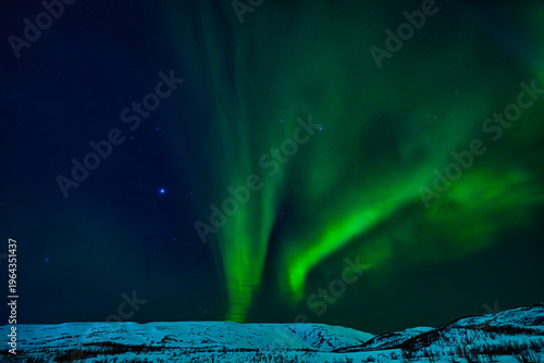Polarlichter, Nordlichter, Aurelia Bolearis, Tromsø, Norwegen