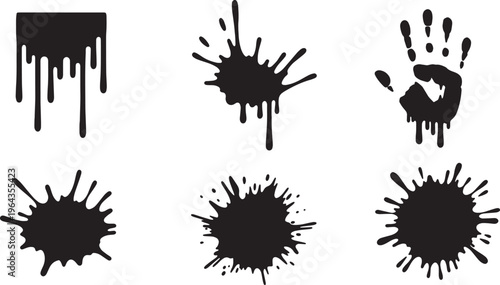 Blood Splatter and Drip Textures